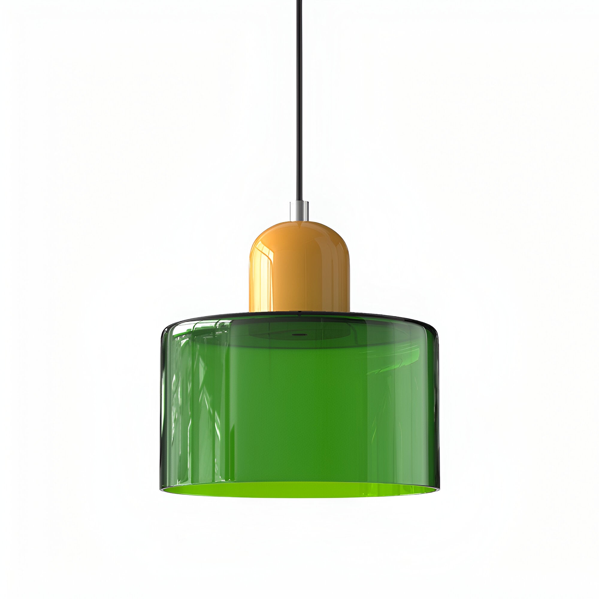 Lampa wisząca ze szkła – Elegancka lampa do salonu, idealna nad stół, minimalistyczny design, ciepłe oświetlenie 12