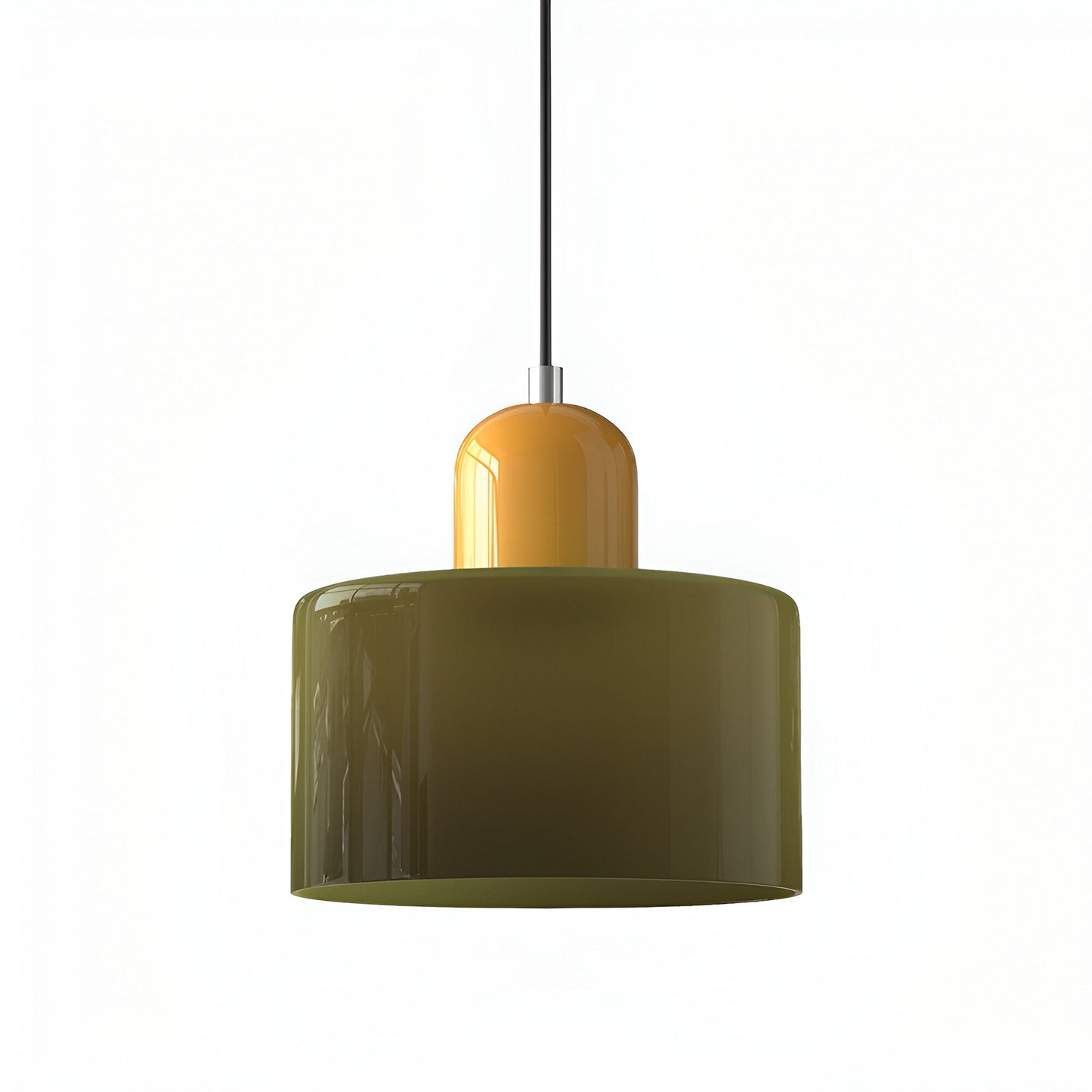Lampa wisząca ze szkła – Elegancka lampa do salonu, idealna nad stół, minimalistyczny design, ciepłe oświetlenie 18