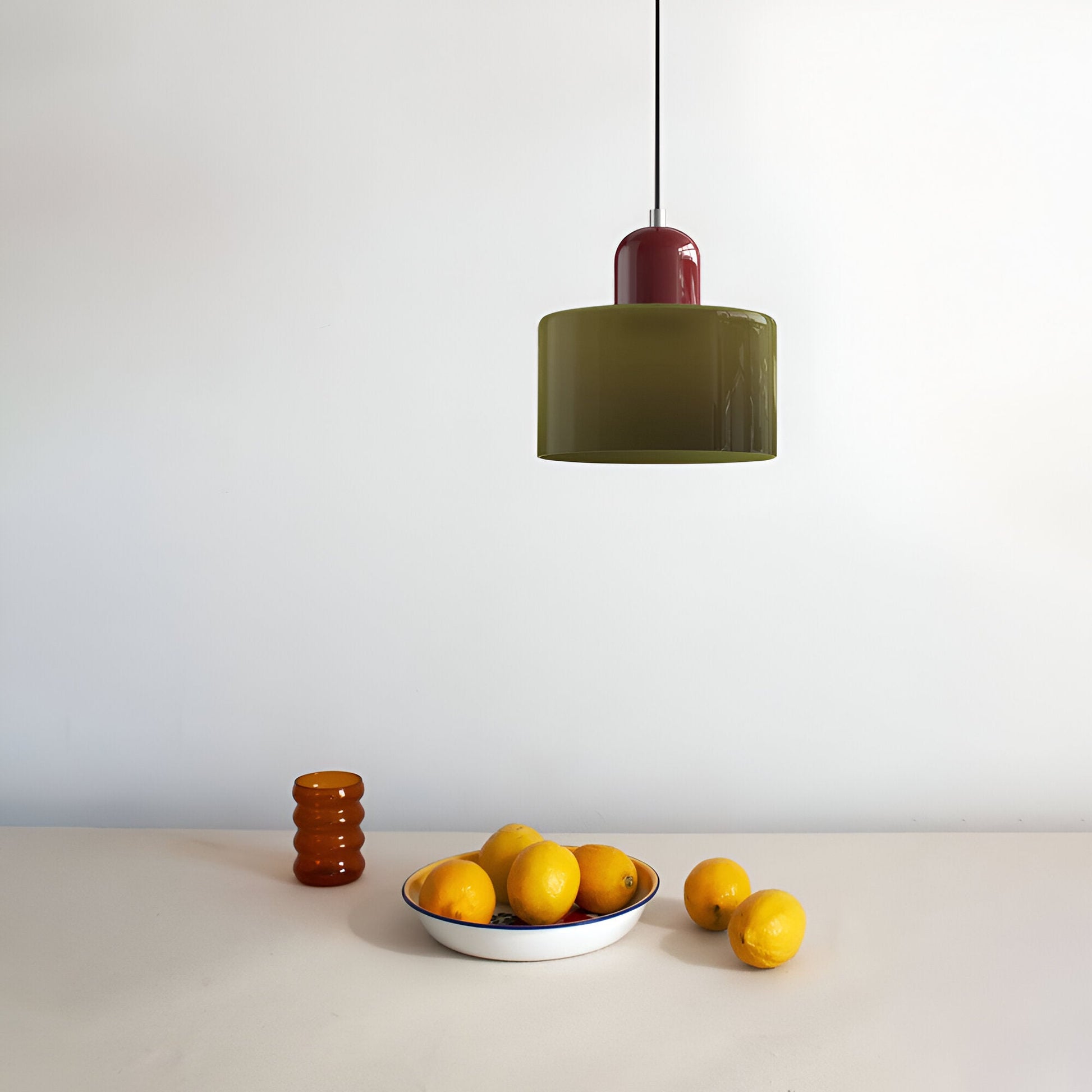 Lampa wisząca ze szkła – Elegancka lampa do salonu, idealna nad stół, minimalistyczny design, ciepłe oświetlenie 3