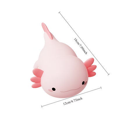 Lampka Nocna Axolotl dla Dzieci – Regulowana Silikonowa Lampa LED do Sypialni i Pokoju Dziecięcego z Ciepłym Światłem 6