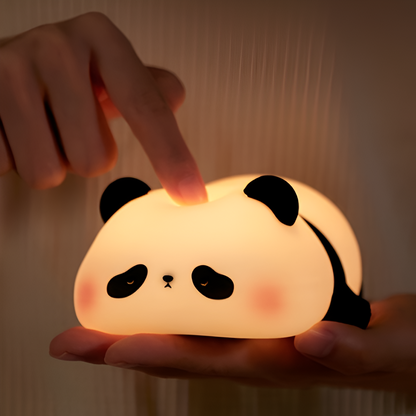 Lampka Nocna LED Panda do Sypialni i Pokoju Dziecięcego z Funkcją Zmiany Koloru, Ładowalna przez USB, Stylowy Design 3