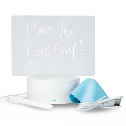 Lampka Nocna LED SuperBoard dla Dzieci z Cyfrowym Systemem Notatek – Ekologiczne Oświetlenie do Sypialni i Twórczości 1