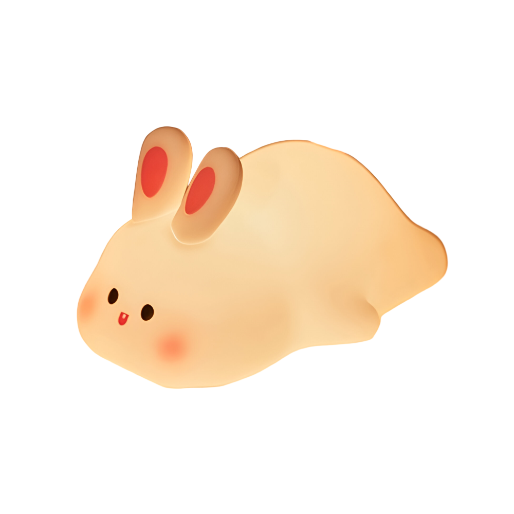 Lampka Nocna LED dla Dzieci w Kształcie Królika z Regulowanym Oświetleniem – Silikonowa Lampa Nocna do Sypialni i Pokoju Dziecięcego 8