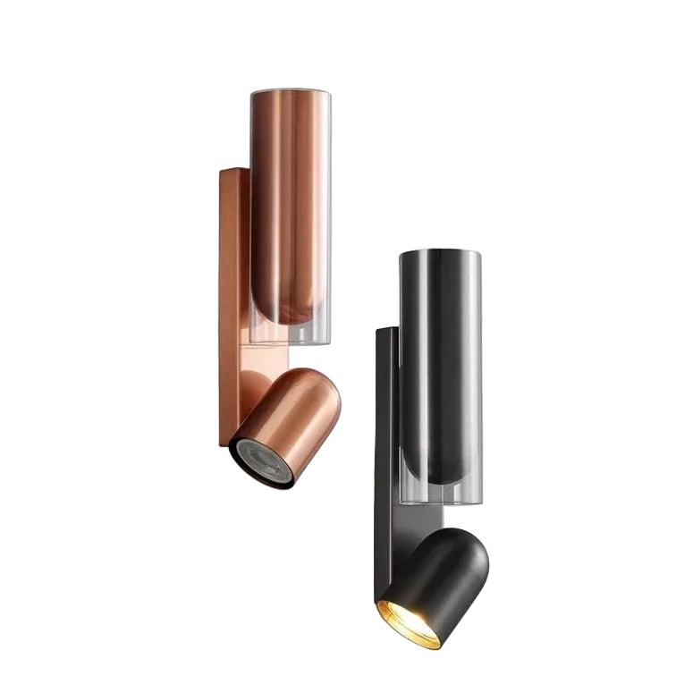 Lampka nocna LED – Nowoczesny kinkiet metalowy do sypialni, oświetlenie góra-dół, przytulna atmosfera 0