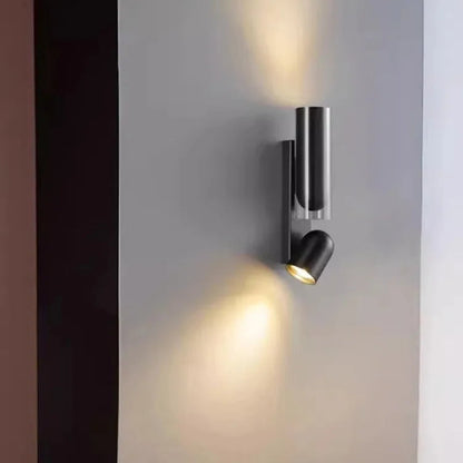 Lampka nocna LED – Nowoczesny kinkiet metalowy do sypialni, oświetlenie góra-dół, przytulna atmosfera 1