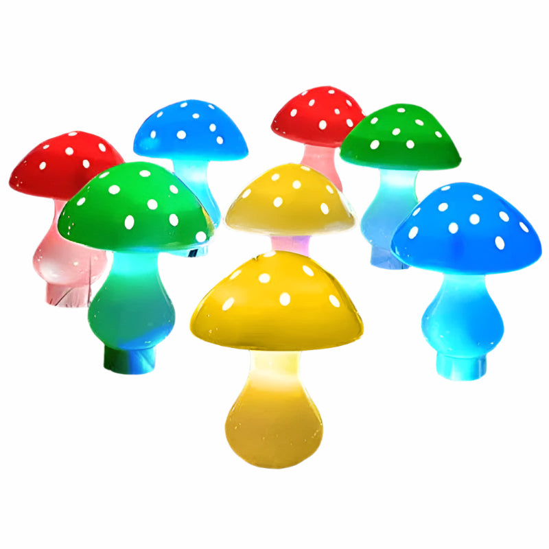 Lampki Ogrodowe Solarne w Kształcie Grzybów, 12 LED, 5m, Wodoodporne Oświetlenie Zewnętrzne do Ogrodu i Imprez 0