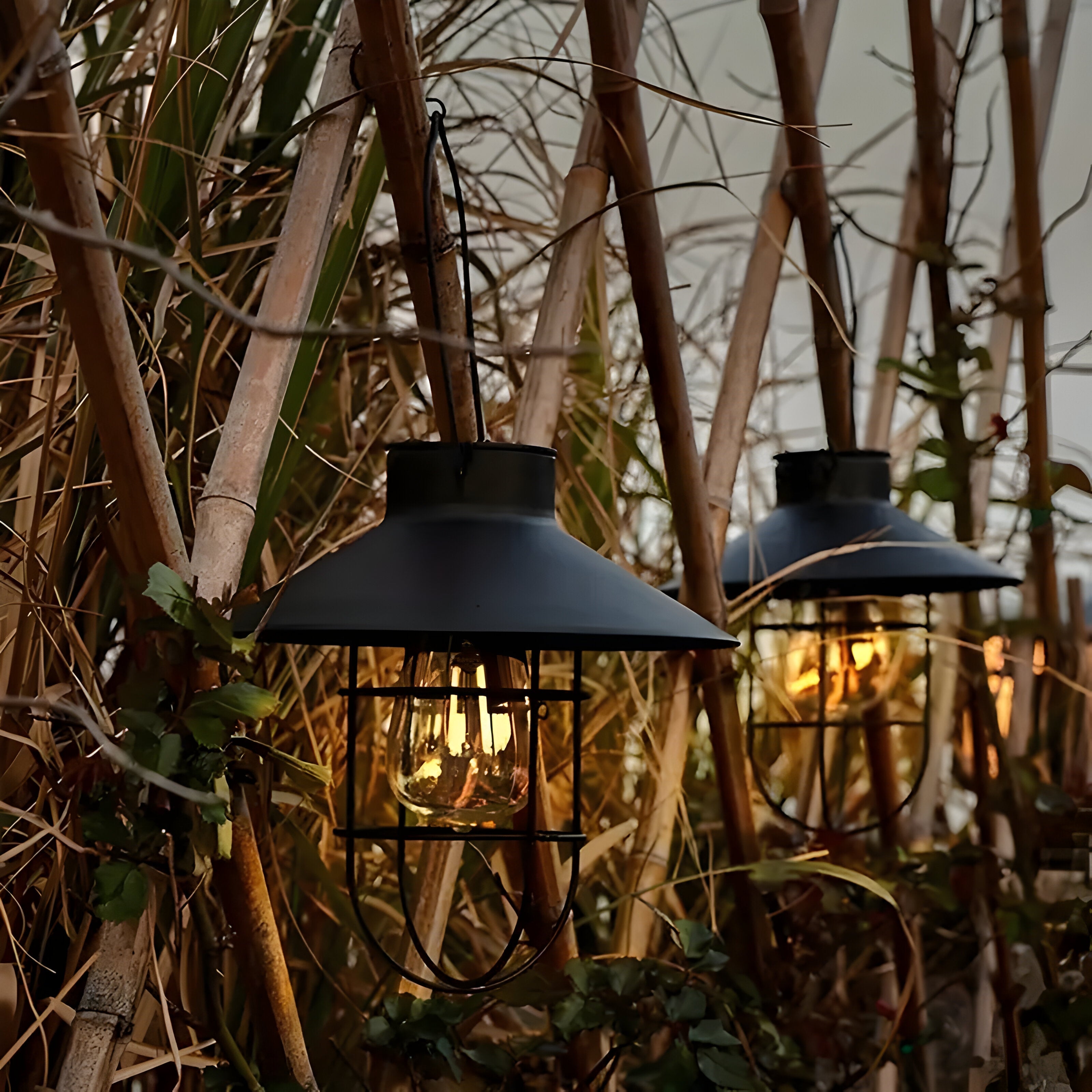 Lampy ogrodowe LED solarne 2 szt. – Wodoodporne, automatyczne oświetlenie zewnętrzne do ogrodu, balkonu i tarasu 2