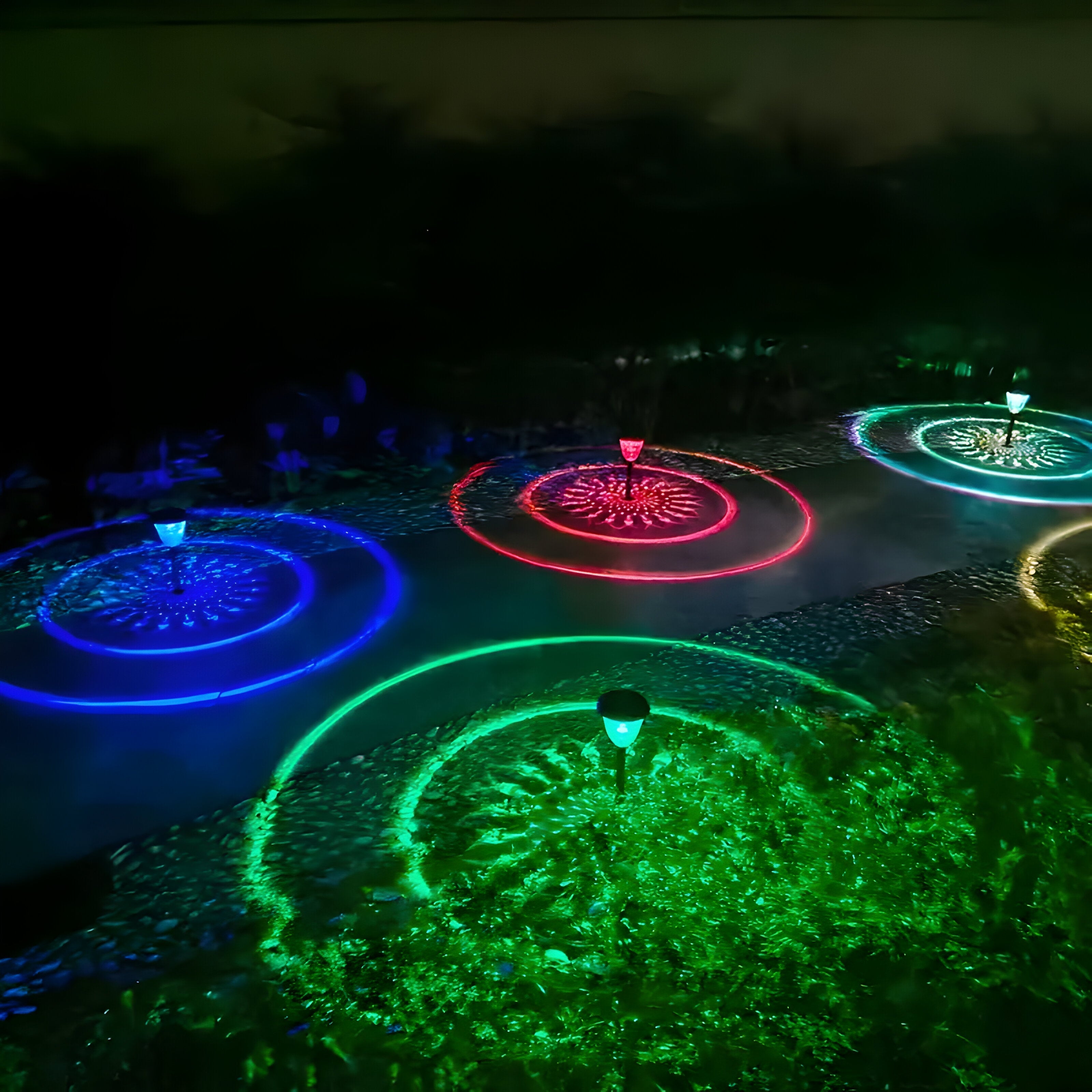 Lampy solarne ogrodowe LED – Wodoodporne z automatycznym włączaniem, idealne do oświetlenia ścieżek i rabat (4 szt.) 6