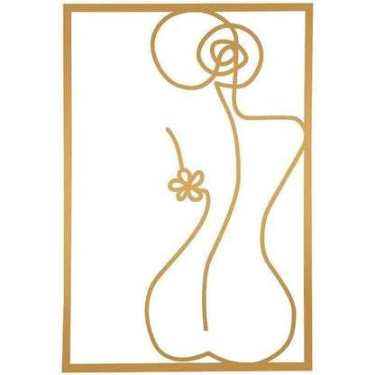 Lina Abstrakcyjna Sztuka Ścienna – Elegancki Metalowy Design do Nowoczesnych Wnętrz [sztuka] 10