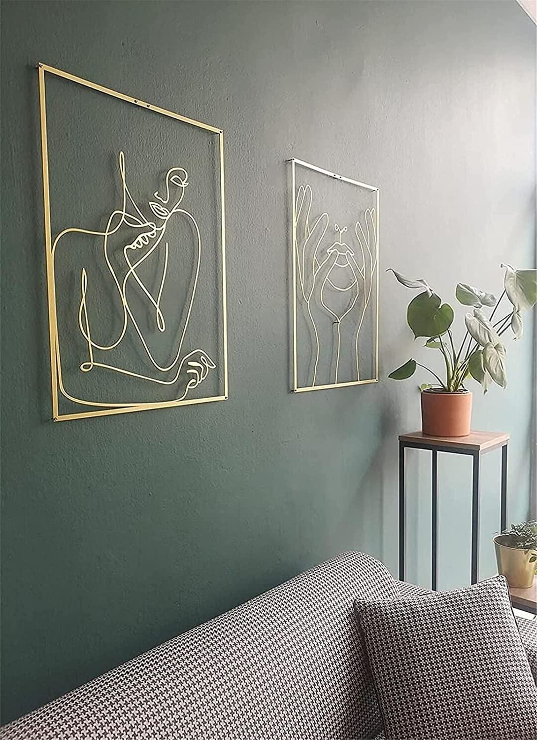 Lina Abstrakcyjna Sztuka Ścienna – Elegancki Metalowy Design do Nowoczesnych Wnętrz [sztuka] 5