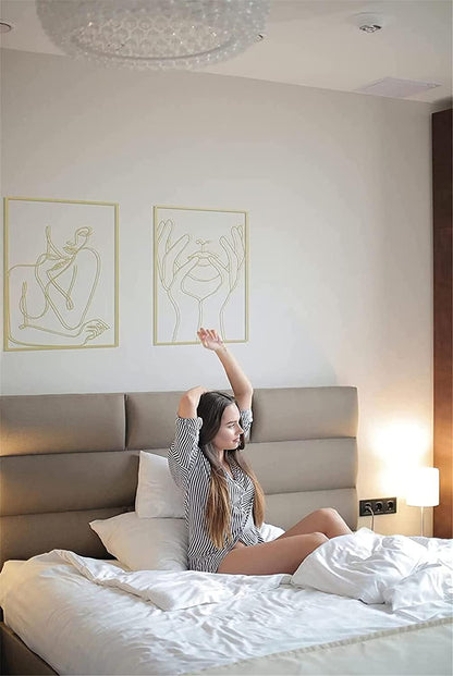 Lina Abstrakcyjna Sztuka Ścienna – Elegancki Metalowy Design do Nowoczesnych Wnętrz [sztuka] 8