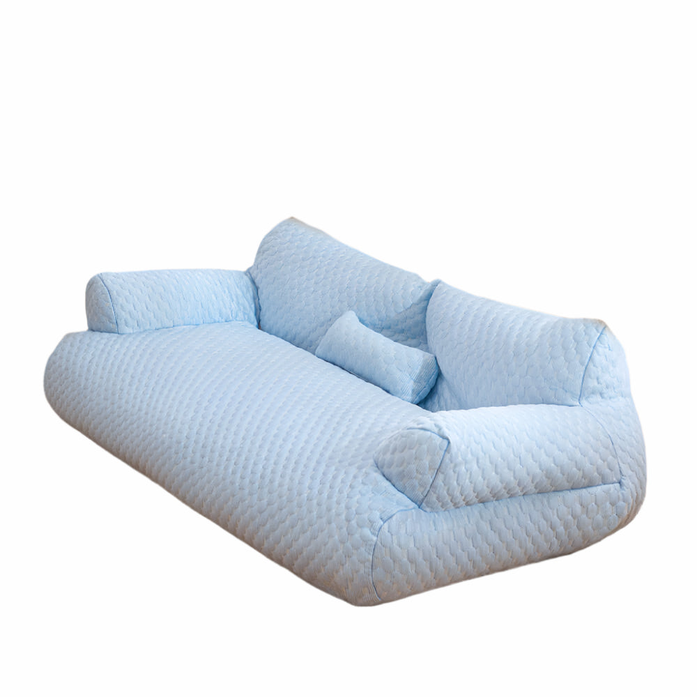 Łóżko dla psa z chłodzącym jedwabiem, oddychające, łatwe do prania – Sofa dla pupila M/L/XL 4