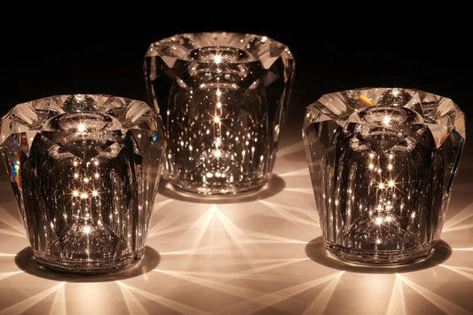 Luksusowa Lampka Stołowa LED Bezprzewodowa z Kryształowym Designem – Elegancka Lampa Stołowa Szklana do Wnętrz 0