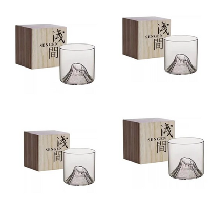 Luna Koneserów Kieliszek do Whisky – Elegancki Design z Górami Fuji, Unikalne Doświadczenie Smakowe, Kieliszek do Whisky 7