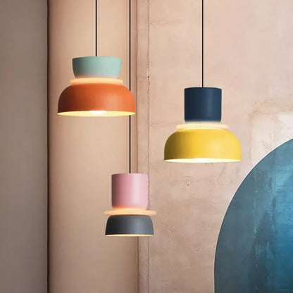 Lampa nordycka – wariant różowy z zielonym