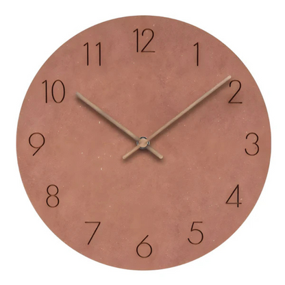 Minimalistyczny Zegar Ścienny z Drewnianą Ramą – Cichy Zegar na Ścianę do Salonu, 29 cm 5