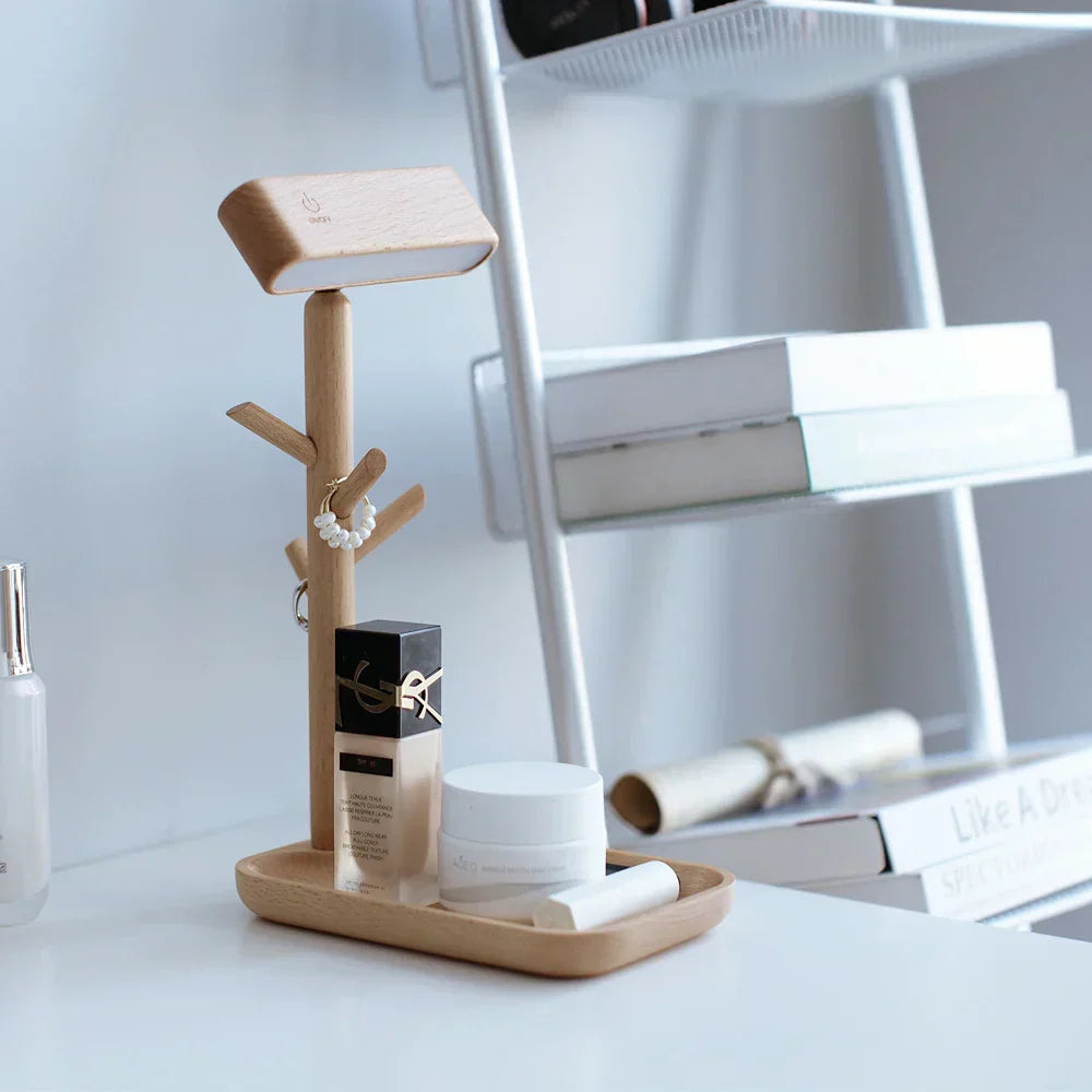 Mosiężna Lampa Stołowa z Pierścieniowym Designem i Funkcją Przyciemniania – Elegancka Lampy Stołowe do Salonu 3