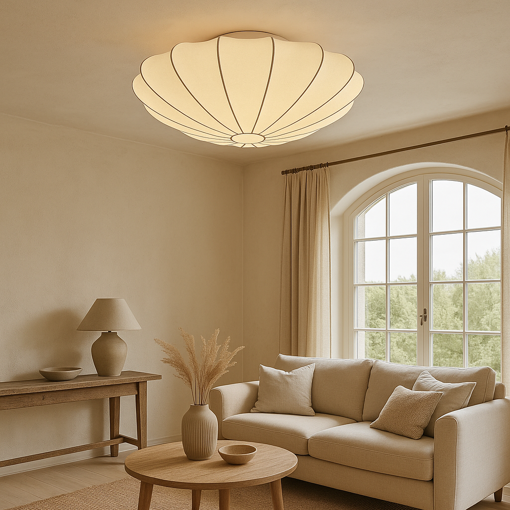 Natura Modern Lampa Sufitowa – Ciepłe Światło do Sypialni i Salonu, Minimalistyczny Design [lampa sufitowa] 2