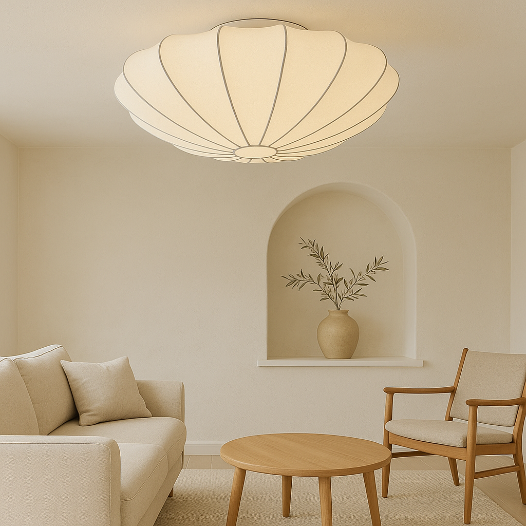 Natura Modern Lampa Sufitowa – Ciepłe Światło do Sypialni i Salonu, Minimalistyczny Design [lampa sufitowa] 5