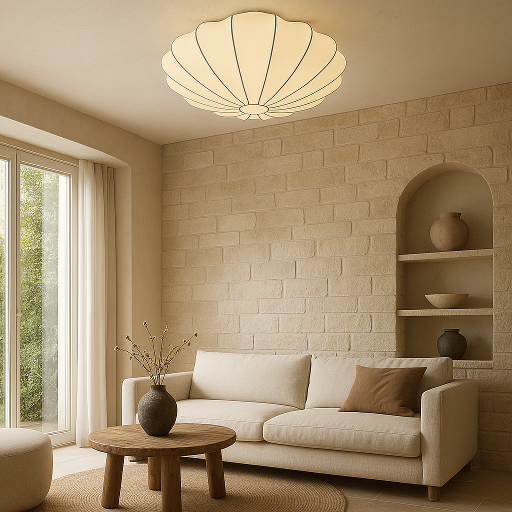 Natura Modern Lampa Sufitowa – Ciepłe Światło do Sypialni i Salonu, Minimalistyczny Design [lampa sufitowa] 6