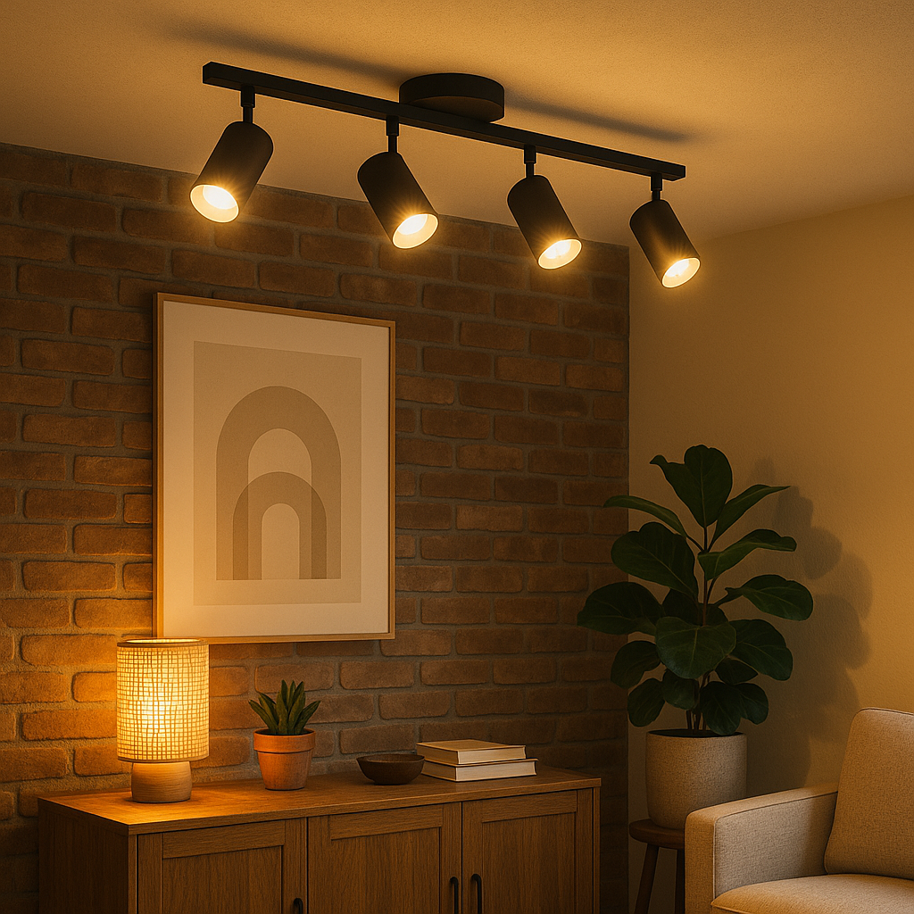 Nexa Lampa Sufitowa do Salonów – Regulowane Głowice, Ciepłe Światło LED, Nowoczesny Design [lampa sufitowa] 4