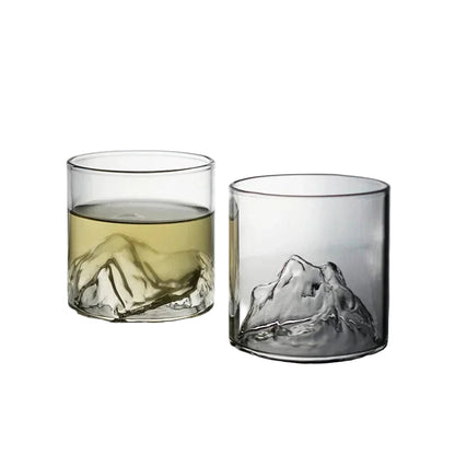Noble Kieliszki do Whisky – Elegancki Górski Wzór, Idealne na Prezent [kieliszki do whisky] 3