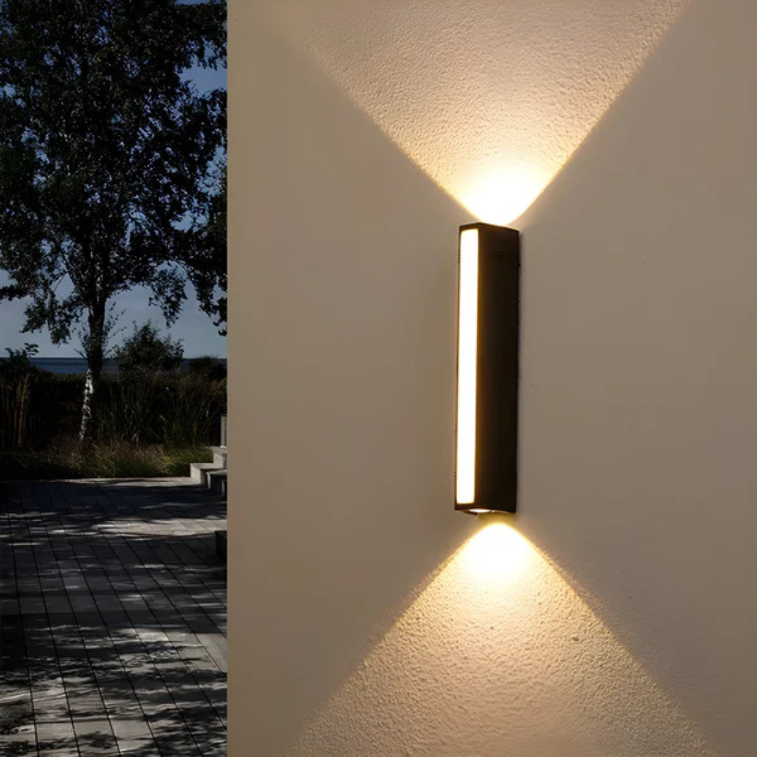 Nowoczesna Czarna Lampa Zewnętrzna LED IP65 do Ogrodu, Balkonu i Tarasu – Wodoodporna, Energooszczędna, Elegancki Design 4