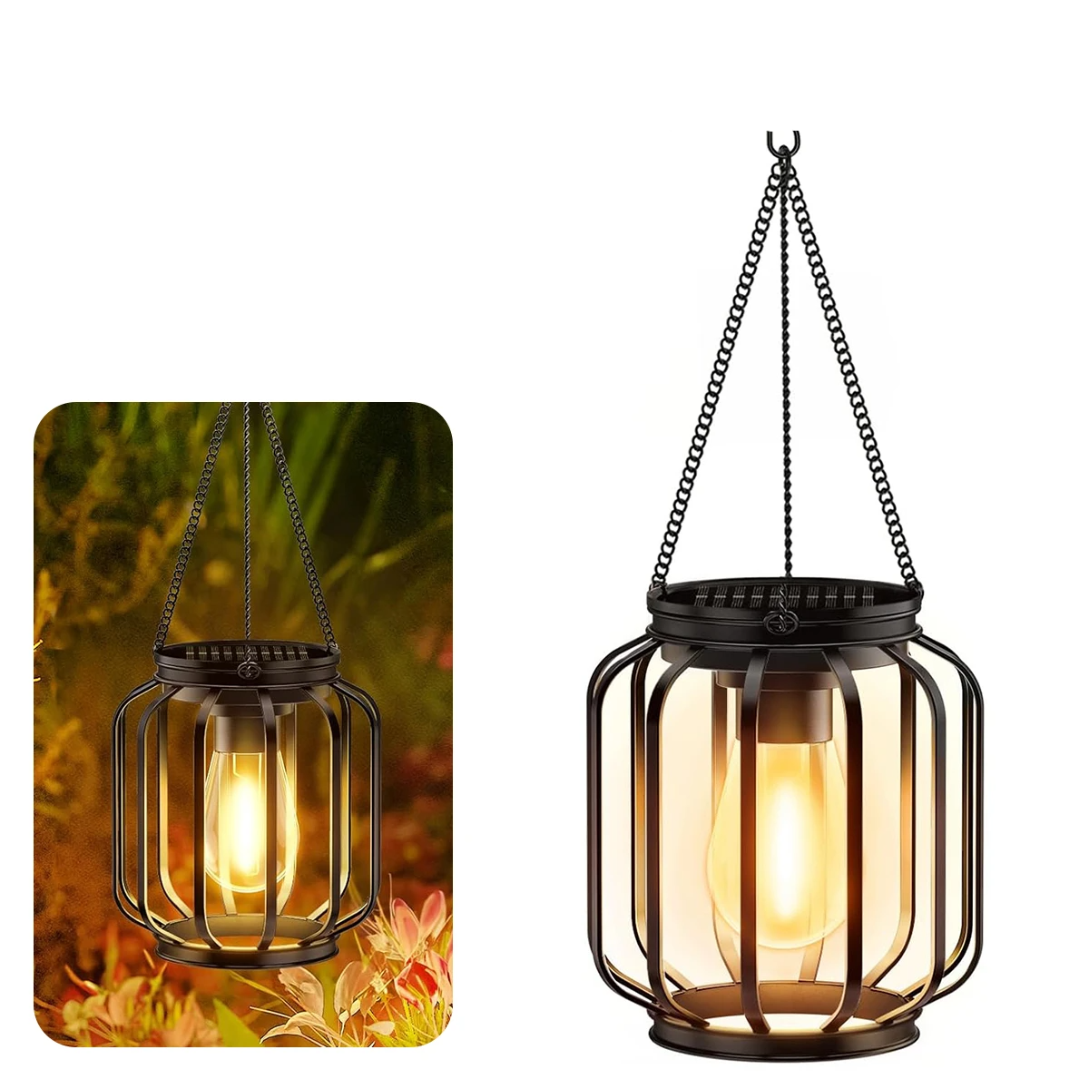 Nowoczesna Lampa Ogrodowa Solar LED z Czujnikiem Ruchu – Ciepłe Światło, Wodoodporna, Dekoracyjny Design 1