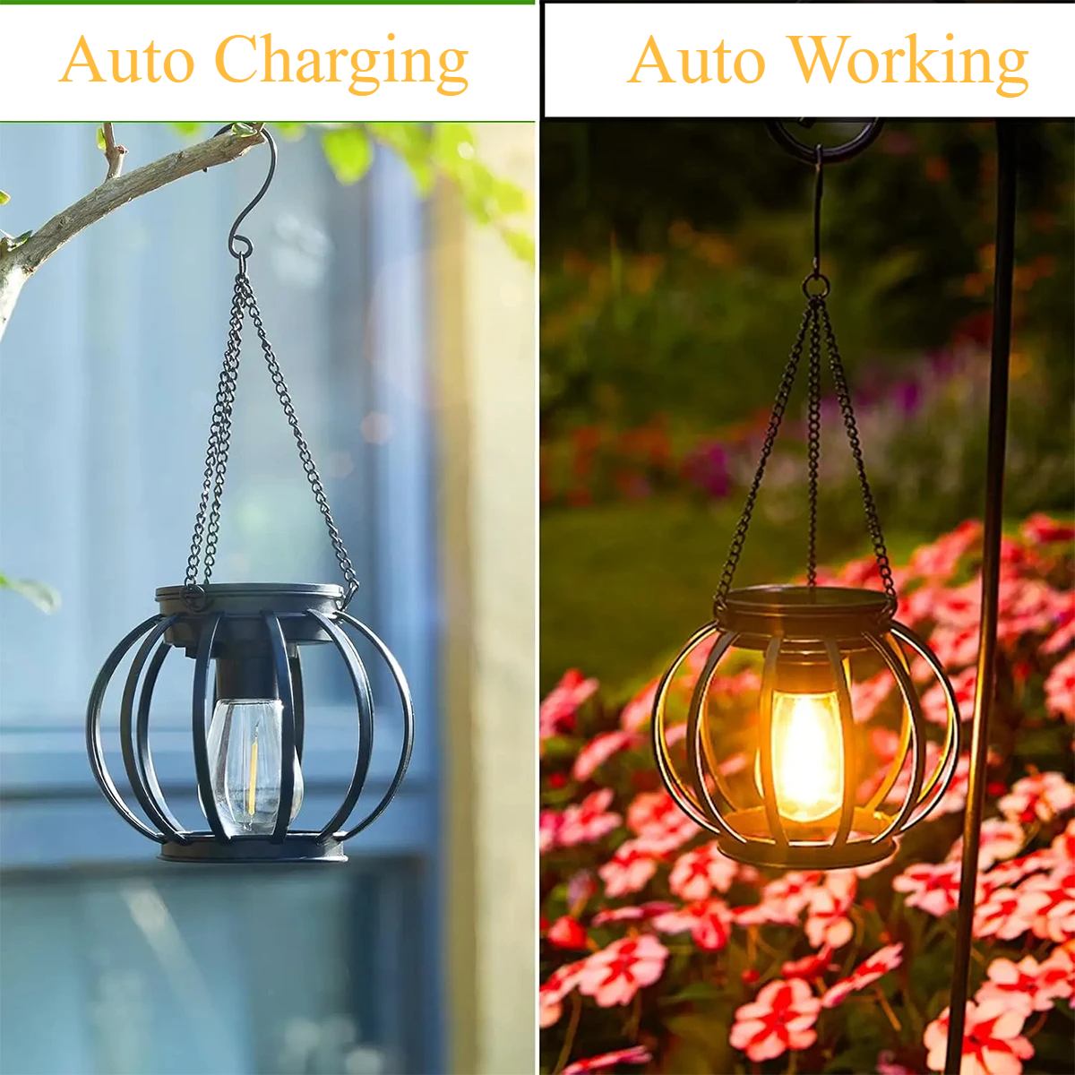 Nowoczesna Lampa Ogrodowa Solar LED z Czujnikiem Ruchu – Ciepłe Światło, Wodoodporna, Dekoracyjny Design 4