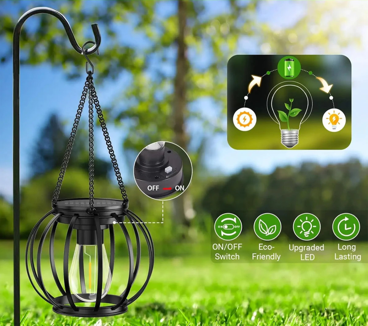 Nowoczesna Lampa Ogrodowa Solar LED z Czujnikiem Ruchu – Ciepłe Światło, Wodoodporna, Dekoracyjny Design 5