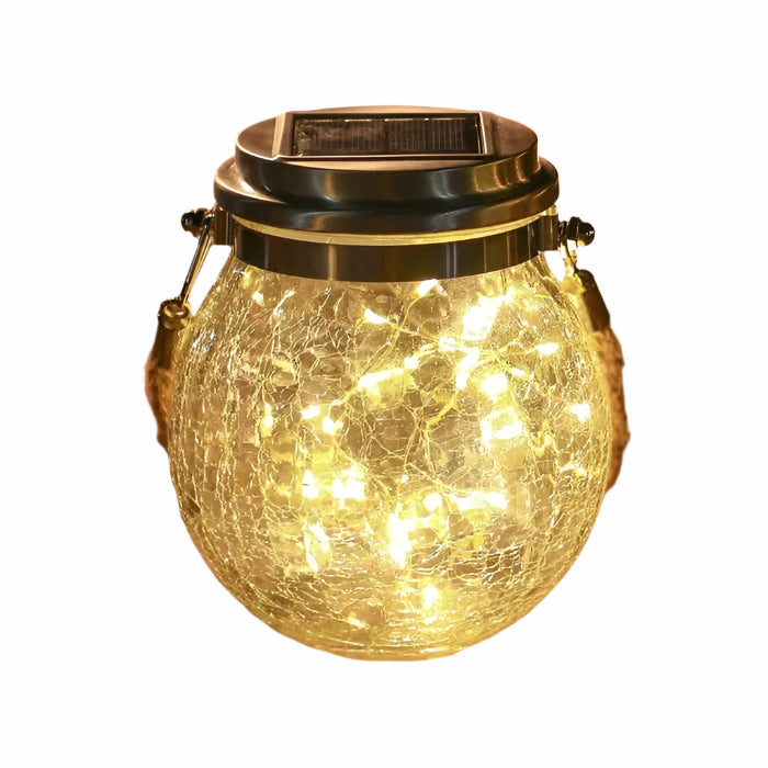 Nowoczesna Lampa Ogrodowa Stojąca Szklana z Wzorem Lodu – Energooszczędne Lampy do Ogrodu, Freestanding, 3 Sztuki 1