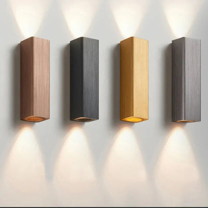 Nowoczesna Lampa Ścienna LED Kinkiet Do Sypialni i Korytarza – Eleganckie Oświetlenie z Aluminium i Akrylu, Ciepłe i Chłodne Światło 1
