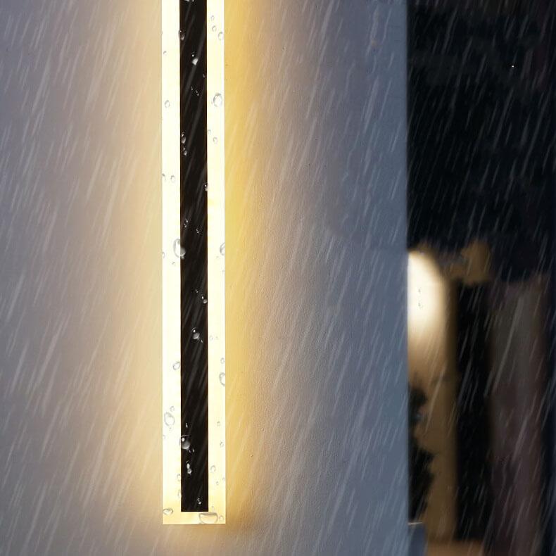 Nowoczesna Lampa Ścienna LED Zewnętrzna – Akrylowa Lampa na Ścianę w Minimalistycznym Designie, Wysokość 30-150 cm 4