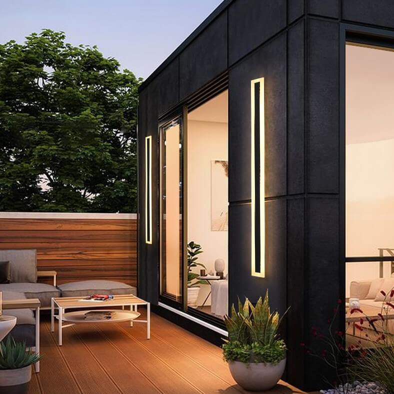 Nowoczesna Lampa Ścienna LED Zewnętrzna – Akrylowa Lampa na Ścianę w Minimalistycznym Designie, Wysokość 30-150 cm 6
