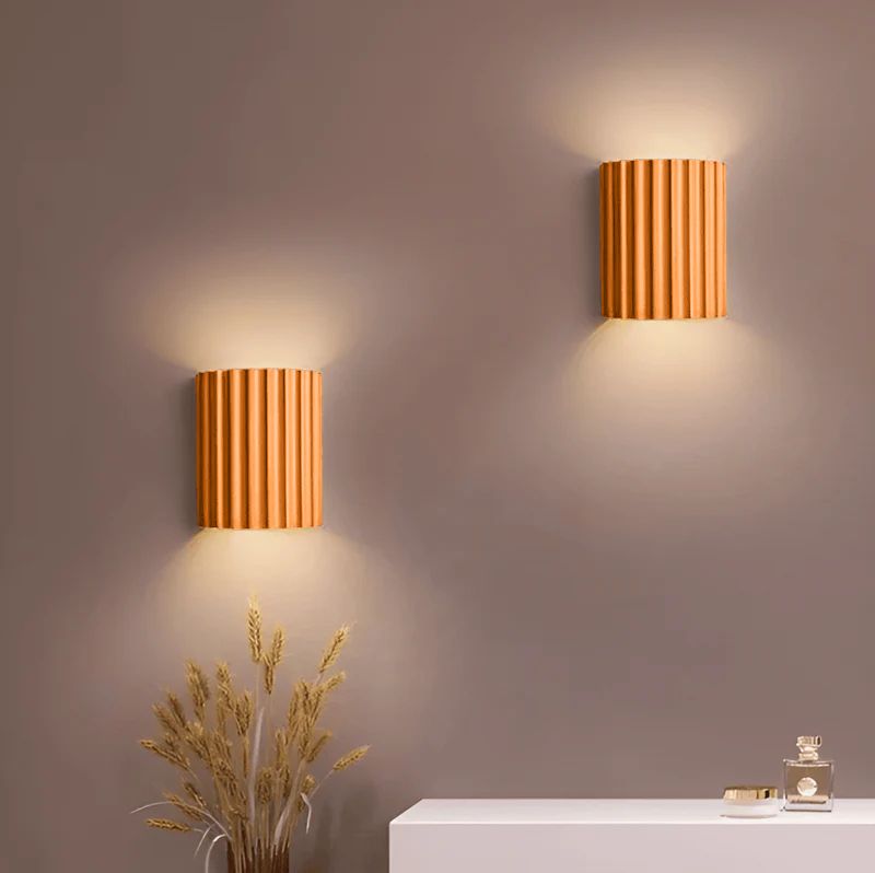 Nowoczesna Lampa Ścienna LED z Żywicy Artystycznej – Kinkiet Ścienny w Stylu Skandynawskim, Energooszczędna i Łatwa w Instalacji 2