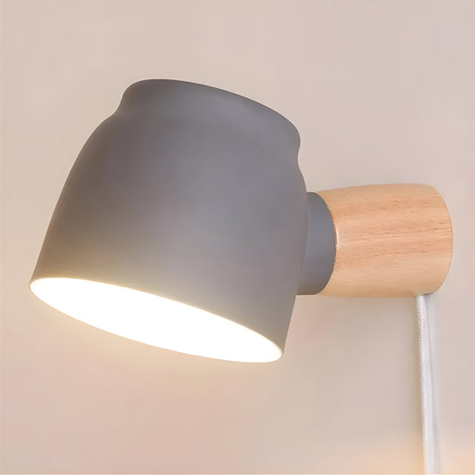 Nowoczesna Lampa Ścienna Oona w Trzech Kolorach - Kinkiet Ścienny z Możliwością Podłączenia do Gniazdka