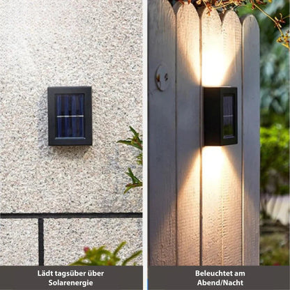 Nowoczesna Lampa Solar LED do Ogrodu, Wodoodporna, Bezprzewodowa, Ekologiczne Oświetlenie Na Ścianę 1