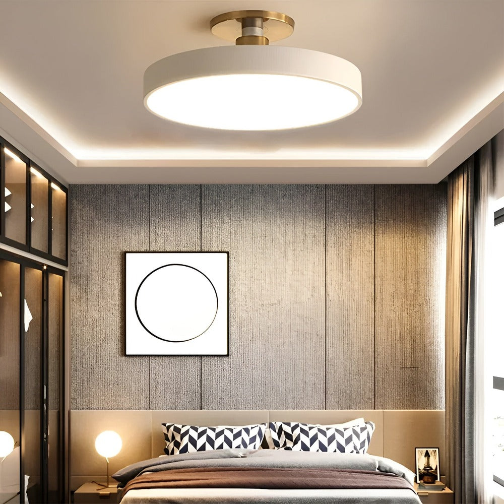 Nowoczesna Lampa Sufitowa LED CosmicCircle z Minimalistycznym Designem do Salonu – Eleganckie Oświetlenie w Trzech Kolorach 1