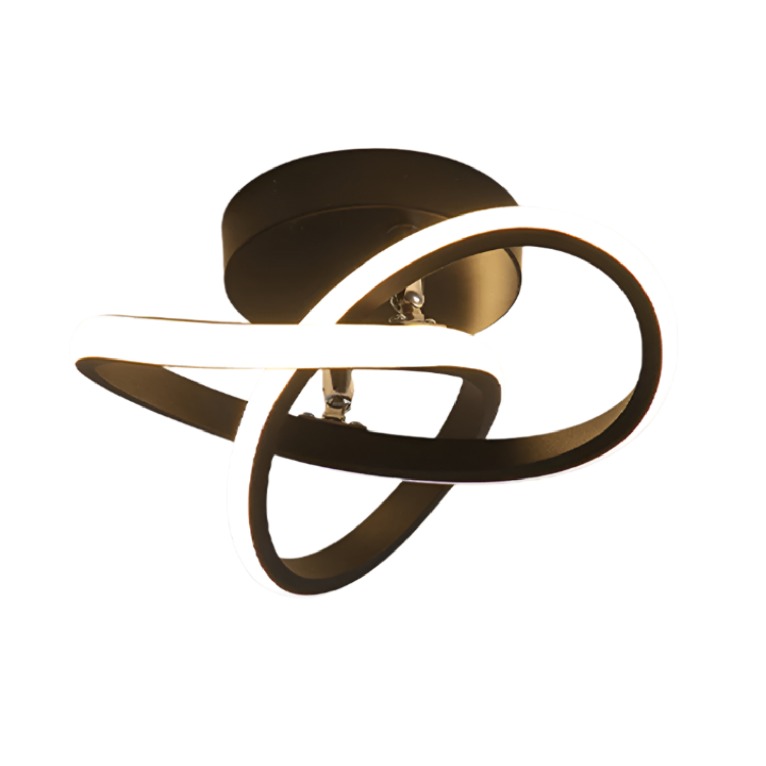 Nowoczesna Lampa Sufitowa LED z Regulacją Jasności – Idealna do Salonu i Sypialni, Trzy Pierścienie, Aluminium 7