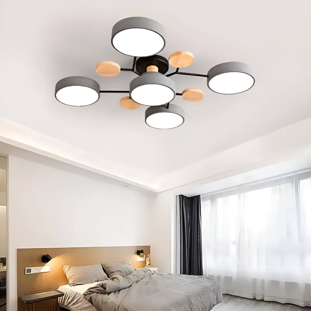 Nowoczesna Lampa Sufitowa LED z Regulacją Koloru – Elegancka Lampa do Salonu i Sypialni, Oświetlenie 800 Lumenów 3