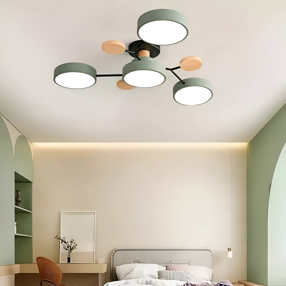Nowoczesna Lampa Sufitowa LED z Regulacją Koloru – Elegancka Lampa do Salonu i Sypialni, Oświetlenie 800 Lumenów 6