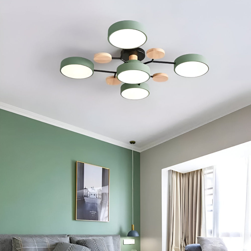 Nowoczesna Lampa Sufitowa LED z Regulacją Koloru – Elegancka Lampa do Salonu i Sypialni, Oświetlenie 800 Lumenów 7