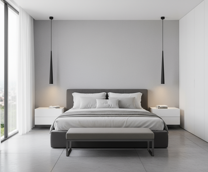 Nowoczesna Lampa Wisząca LED z Aluminiowym Stożkiem – Stylowa Lampa do Salonu, Jadalni i Kuchni, Regulowane Oświetlenie 1