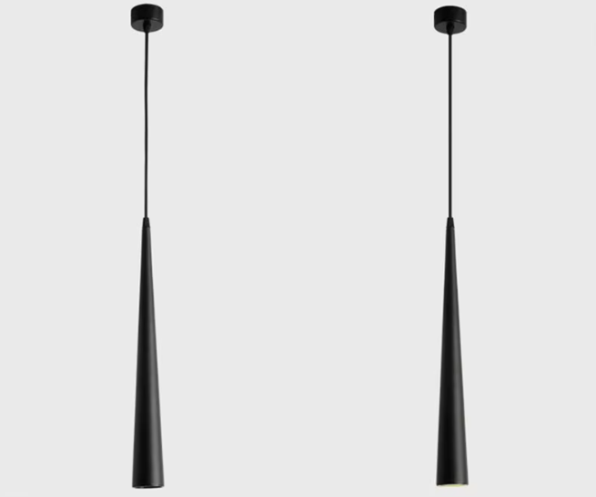 Nowoczesna Lampa Wisząca LED z Aluminiowym Stożkiem – Stylowa Lampa do Salonu, Jadalni i Kuchni, Regulowane Oświetlenie 5