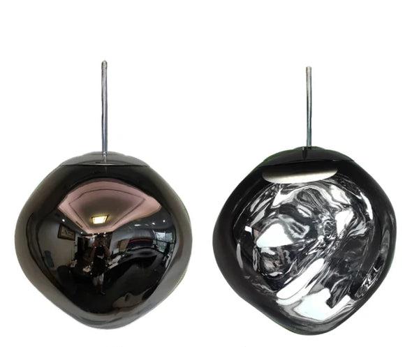 Nowoczesna Lampa Wisząca ze Szkła i Metalu – Minimalistyczna Lampa do Salonu, Idealna nad Stół, Elegancki Design 4