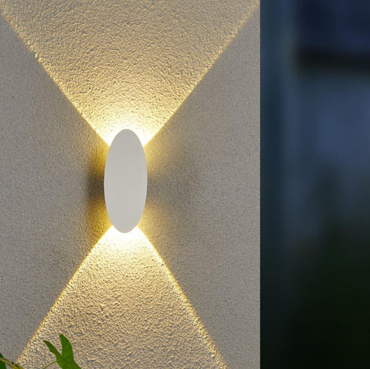 Nowoczesna Lampa Zewnętrzna z Aluminium – Owalna i Prostokątna, Odporna na Warunki Atmosferyczne, Idealna Nad Drzwi i na Dom 0