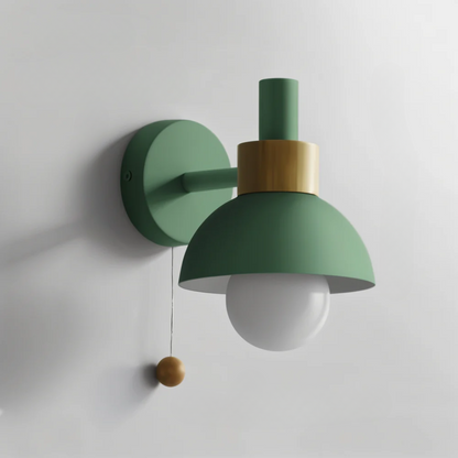 Nowoczesna lampa LED ścienna z drewnianym włącznikiem – Idealna do salonu, sypialni i przedpokoju 10