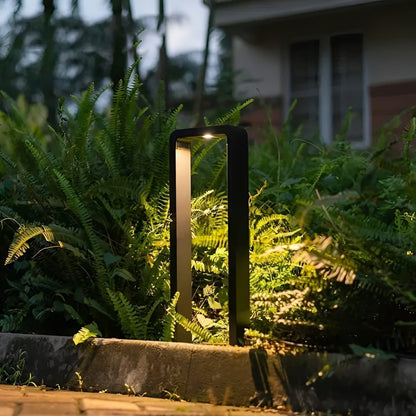 Nowoczesna lampa ogrodowa LED – Wodoodporna, aluminiowa lampa stojąca do oświetlenia tarasu i ścieżek, 50 cm wysokości 3
