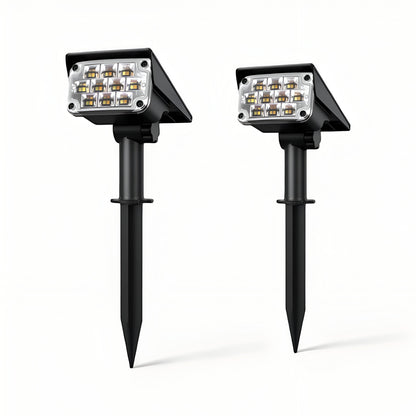 Nowoczesna lampa ogrodowa LED – Wodoodporna lampa słupek z czujnikiem zmierzchu, idealna do ogrodu i na taras 0
