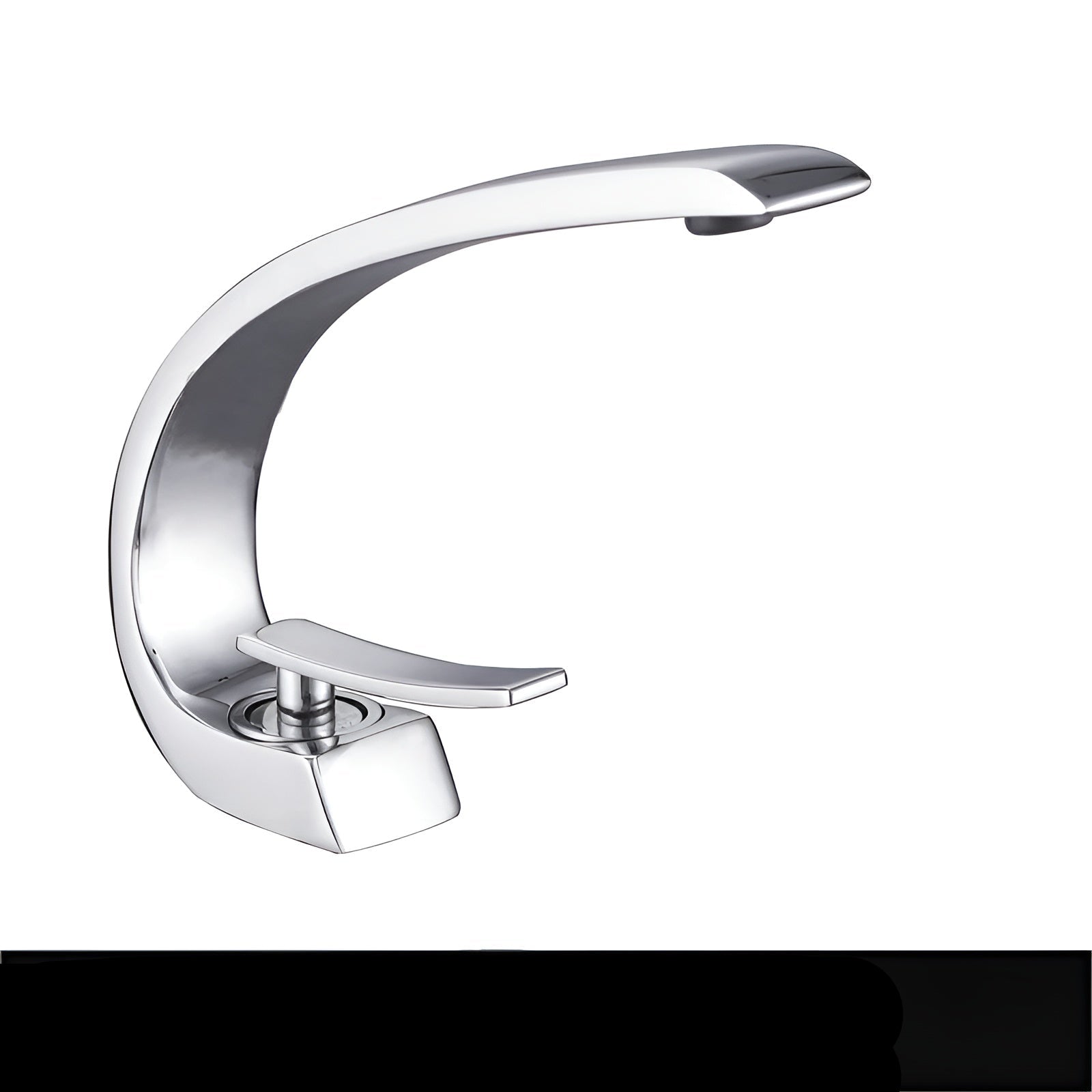 Nowoczesna mosiężna bateria umywalkowa – elegancki i oszczędzający miejsce design do łazienki | Ergonomiczna obsługa 0